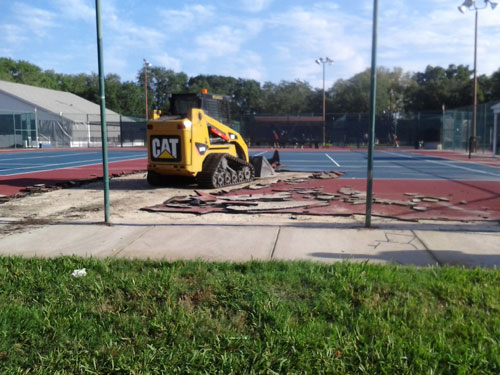 Tennis Court Demolition